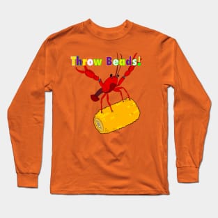 Mardi Gras Crawfish Long Sleeve T-Shirt